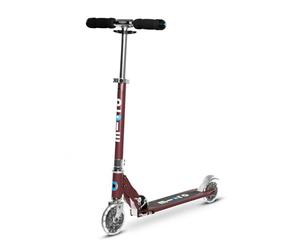 Micro Mobility Micro Scooter for Children from 5 Years Aluminium Red LED Wheels Autumn Red SA0209
