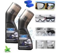 Micro-Molecular Anti-Fog Coating Agent Wiper, Magic Gem Coating Glass, Magic Gem Anti-Fog Coating, Car Anti-Fog Agent with Applicator, Car Defogging for Car Windshield, Windows (2Pcs)