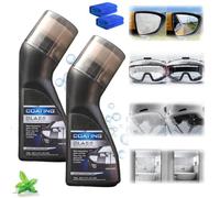 Micro-Molecular Anti-Fog Coating Agent Wiper, Magic Gem Coating Glass, Magic Gem Anti-Fog Coating, Car Anti-Fog Agent with Applicator, Car Defogging for Car Windshield, Windows, Swim Goggles (2pcs)
