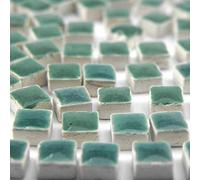 Micro Mosaic Tiles 3/16inch 5x5mm, 1000 pcs, Light Turquoise, WG07