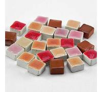 Micro Mosaic Tiles 3/16inch 5x5mm, 1000 pcs, Mix red, MXRG