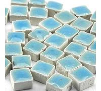 Micro Mosaic Tiles 3/16inch 5x5mm, 1000 pcs, Pastel Blue, WB05
