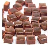 Micro Mosaic Tiles 3/16inch 5x5mm, 1000 pcs, Red Brown, RC02