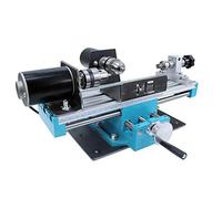 Micro Motorized Lathe Machine, 400W, Variable Speed 7000 RPM, Woodworking and Metalworking Tool for DIY Hobby and Science Activities