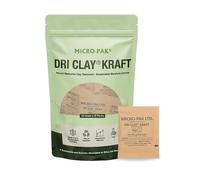 Micro-Pak Dri Clay Kraft, Highest Moisture Absorption Desiccant Packs, Silica Gel Packets Alternative, Food Safe Bentonite Clay, Desiccant Packs for Storage, Moisture Absorbers for Closet, 33gx15pcs