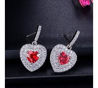 Micro Paved Cubic Zirconia Stones Dangle Drop Earrings 925 Jewelry