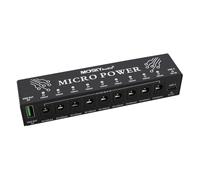 MICRO POWER Mini Guitar Effect Pedal Power Supply 9 Outputs with USB Port for 9V 150mA 300mA 500mA