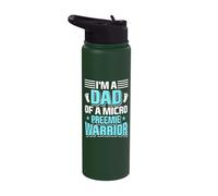 Micro Preemie Dad Premature Baby NICU Neonatal Care Stainless Steel Insulated Water Bottle