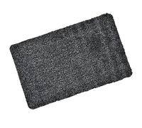Micro-Pro Absorbent Barrier Floor Door Mat Non-Slip Rubber Backing Black White 70x45cm