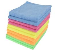 Micro-Pro Microfibre Cleaning Cloths 10 Pack - 280gsm, 40x40cm, Non-Abrasive, High-Density for Home & Professional Use, Durable & Reusable, Multi-Colour, Ideal for Kitchen, Car, Window