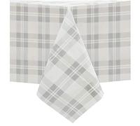 Micro-Pro Wipe Clean PVC Vinyl Everyday Tablecloth Dining Kitchen Table Cover Protector 140x240cm (Grey Check)