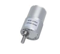 Micro Reduction Gear DC Motor JGB37-3530 12V/24V Full Metal Gearbox 37mm Output Shaft Gear Motor Torque Eccentric Shaft(2.5RPM,12V)