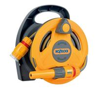 Micro Reel 10m - Compact Garden Hose Reel for Small Spaces, Balconies & Patios with Click & Go Tap Connector, Tangle-Free Rotating Drum, Includes 10m Hose & Fittings (100-000-957)