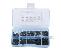 Micro Repair Screw Kit, Carbon Steel Self Tapping Screws, 1000PCS Assortment M1 M1.2 M1.4 M1.7 - Durable Construction, Full Thread Design, Ideal for Electronics Repair