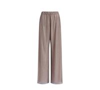 Micro-rhinestone Wide-leg Trousers - female - Alberta Ferretti - Wide Trousers - Gray - M - Trousers M