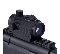 Micro Rifle Scope Brightness Button Control Red Green Dot Sight Hunting Accessories Fits 20mm Weaver Rail Mount Waterproof and Shockproof