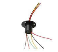 Micro Rotating Slip Ring 2A for RC Excavator DIY Pan Tilt Power Saving | 2/4/6/8/12/18 Channel Micro Slip Ring, 2A, 12.5mm, for RC Excavator DIY Pan/Tilt, 200rpm(12.5mm 6CH 2A)