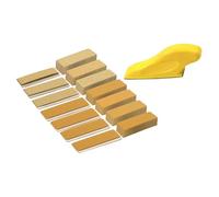 Micro Sander Mini Detail Finger Sander for DIY Crafts Narrow Space Polishing Yellow