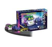 Micro Scalextric G1186M Batwheels Bam vs Prank Battery Powered Race Set -Slot Car racing for Kids age 4 + with stunt loop race track