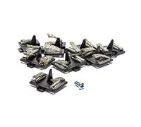 Micro Scalextric Spare Guide Blacks - Pack of 8 Guide Blades with Screws - Compatible with 9v Micro Scalextric Track System 2019+, Micro Scalextric Accessories