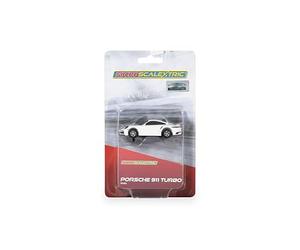 Micro Scalextric P or sche 911 Turbo Car - White. Micro, Light Lilac | Porsche 911 Turbo Car, Toy Slot for use with Race Tracks and Set, Small Kids Gift Ideas for Boy/Girl Ages 4+