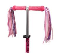 Micro Scooter | Bike/Scooter Eco Handlebar Ribbons | Bike Accessories | Streamer Tassels | Durable | Easy To Attach | Waterproof | One Size | Pink Flower