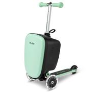 Micro Scooter | Mini LED Suitcase Scooter | 2 to 6 Years | Boys & Girls | 2-in-1 Cabin Luggage & Kids Scooter | 13-Litre Storage | Light Up LED Wheels | 50kg Weight Limit | Mint