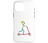 Micro Scooter Stickman Case for iPhone 16 Pro Max