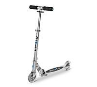 Micro Kickboard - Sprite - Two Wheeled, Fold-to-carry Swiss-Designed Micro Scooter for Kids & Teens with compact & Lightweight Design for Ages 6+ (Sil