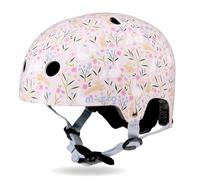 Micro Scooters | Bike/Scooter Printed Deluxe Children's Helmet | Cycling Accessories | Adjustable Headwear | Boys & Girls | 55-58cm | Flora & Fauna