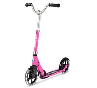 Micro Scooters | Cruiser LED Children's Scooter | Handlebar Adjustable | Lightweight | Light Up Wheels | Foldable | 6-12yrs | Boys & Girls | Pink