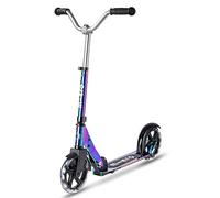 Micro Scooters | Cruiser LED Children's Scooter | Handlebar Adjustable | Lightweight | Light Up Wheels | Foldable | Kickstand | 5-12yrs | Boys & Girls | Neochrome