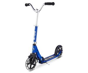 Micro Scooters | Cruiser LED Children's Scooter | Handlebar Adjustable | Lightweight | Light Up Wheels | Foldable | Kickstand | 5-12yrs | Boys & Girls | Blue