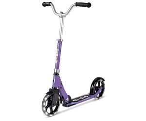 Micro Scooters | Cruiser LED Children's Scooter | Handlebar Adjustable | Lightweight | Light Up Wheels | Foldable | Kickstand | 5-12yrs | Boys & Girls | Purple