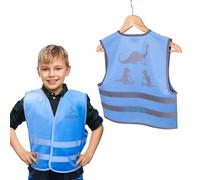 Micro Scooters | Kids' Reflective Safety Vest | Ages 3-6 | Scooter Accessories | Eco-Friendly | High Visibility | Machine Washable | Blue