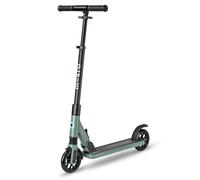 Micro Scooters | Micro Sprite LED Children's Scooter | Handlebar Adjustable | Front Suspension | Foldable | Kickstand | Boys & Girls | 8yrs+ | Green
