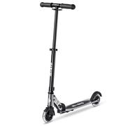 Micro Scooters | Micro Sprite LED Children's Scooter | Handlebar Adjustable | Light Up Wheels | Foldable | Kickstand | 5-12yrs | Boys & Girls | Silver