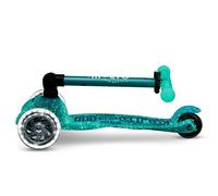 Micro Scooters | Mini Micro Deluxe LED Glow - Orion Edition | Glow in the Dark Deck & Brake | Handlebar Adjustable & Foldable | Constellation Design | Ultra Lightweight | 2-5yrs | Boys & Girls | Blue