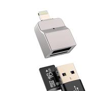 Micro SD Adapter Card Reader USB OTG 3.0 for iPhone14 13 Pro Max Lightning Digital Camera Flash for iPad for Apple Cable Port Compact TF Memory Stick Transfer Adaptor Android Dongle External Connector