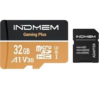 Micro SD Card 32GB High-Speed Performance (90MB/s Read, 25MB/s Write), Compatible with DSLR, Drone, Action Camera & Portable Devices（1 microSD Card +1 Adapter）