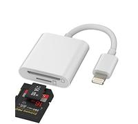 Micro SD Card Reader for iPhone for iPad Memory Lightning to Camera Microsd TF Adapter 13 12 11 Pro Max X Xs Xr 8 7 6 Plus 6s Air Mini Accessories for Apple MFI Certified Phone Adaptador Camera Viewer