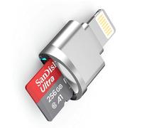 Micro SD Card Reader for iPhone iPad,[MFi Certified] Lightning to Micro SD/TF Card Reader Viewer Adapter Memory Card Reading for iPhone 14/13/12/Pro/11/X/XR/Max/8 Support iOS 13 exFAT & FAT32