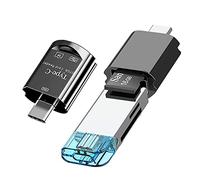 Micro SD Card Reader, Seminer USB C OTG Memory Card Reader Type C, USB-C to Micro SD SDXC SDHC Card Reader for Galaxy, USB-C Tablet, MacBook, USB Flash Drive (Black), (Mini2-1-BL)