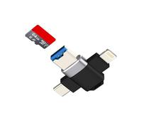 Micro SD Card Reader USB Adapter USB C Digital Camera for iPhone 17 16 15 14 Pro Max for Apple Memory Stick Lightning Multi Transfer Converter Laptop Android Type C TF PC Cable Flash Compact for iPad