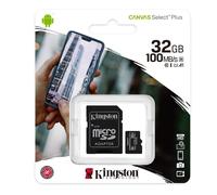 Kingston Technology 32GB micSDHC Canvas Select Plus 100R A1 C10 Card + ADP