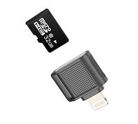 Micro SD Memory Card Reader for iPhone 14 13 Pro Max Digital Camera Adapter Lightning TF for Apple for iPad MFI Certified Photos Flash Data Transfer Connector Plug PC Laptop Accessories Compact Cable