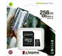 Kingston Technology 256GB micSDXC Canvas Select Plus 100R A1 C10 Card + ADP