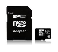 Micro Sd Memory Card With Adaptor Silicon Power Sp016Gbsthbu1V10Sp ... NEW