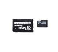 Micro SD PSP with 32 g Universal Memory Card and Memory Stick Adapter Pro Duo Magnetic Card Compatible with Sony Playstation Fat Slim PSP 1000/2000/3000 Handycam Camera