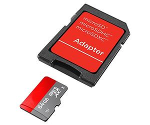 Micro SD SDXC Memory Card 64 GB Memory Card + SD Adapter For The Archos 40 Cesium 45 Neon 50 Diamond Oxygen + 50B Platinum 50 °C 50D 50E Helium 4G 50 °C Platinum L 55 Platinum 59 T Xenon